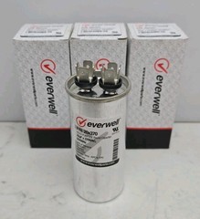 3 Pack Everwell 20X370 Round Run Capacitor 20µf x 370V 50/60Hz New
