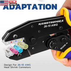 8PCS Ratchet Crimping Tool Set Professional Wire Crimper for Heat Shrink Connect