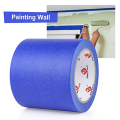 Wide Blue Painters Tape 4 Inches x 40 Yards, 4” Blue Masking Tape for Painting,
