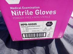 MedPride Powder-Free Nitrile Exam Gloves, Large 10 PACKS OF 100