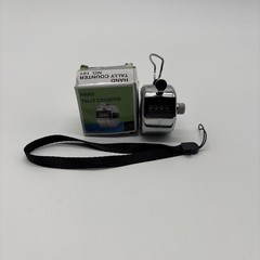 Hand Tally Counter 4 Digits Silver New