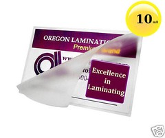 10 Mil School ID Cards Hot Laminating Pouches 2-1/2 x 3-5/8 (100/pack) Clear