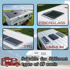 RV Roof Coating White 1 Gallon, Waterproof RV Roof Sealan,Solar Reflective Se…
