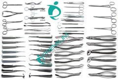 50 Pcs Dental Extraction Elevators Forceps Surgical Instruments