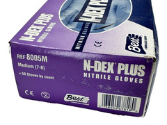 SHOWA / BEST 8005M Nitrile Disposable Glove, Size: Medium *Box of 50*