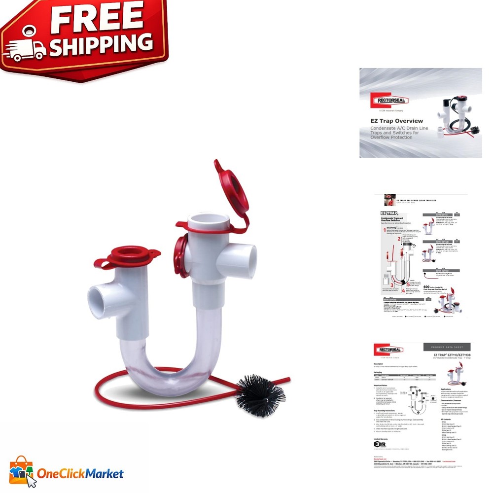 Reliable 10-Pack EZ Trap 83114 Light Duty Trap with Cleaning Brush – Easy Access
