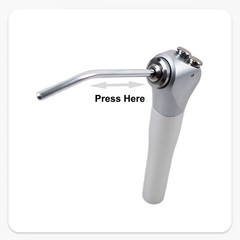 Dental 3 Way Air Water Spray Triple Syringe Handpiece / 50 Nozzles Tips Tubes US