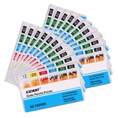5 X Root Canal Dental Gutta Percha Points Endodontics 15#-40# 120Pcs/Pack
