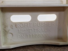 Lot of 55 RTC Profit Pusher 12″ T-Track Automatic Spring-Feed Shelf Units, Beige