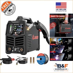 Versatile 3-in-1 145A MIG Welder with Large LCD & Advanced IGBT Technology