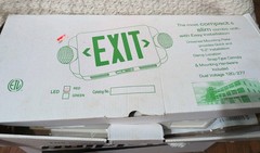 Compact and Slim Exit Sign with Lights – Business Industrial Residential Office