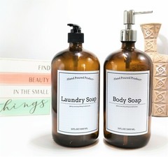 3.55″ X 4.55″ Waterproof Vinyl Labels for Bottle Custom Label Hand Dish Soap