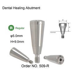 Hiossen ET Regular Ø5.0mm Implant Healing Abutment Cap RP Platform 3/4/5/7/9mm H