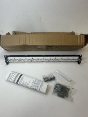 HUBBELL PREMISE WIRING HP5E24E Patch Panel,1.72in.H,5e Category,Steel 46AY35