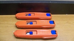 NEW 3 Allway Tools Aluminum Safety Box cutter Knive w/ 6 Blades SRK-B6 free s&h