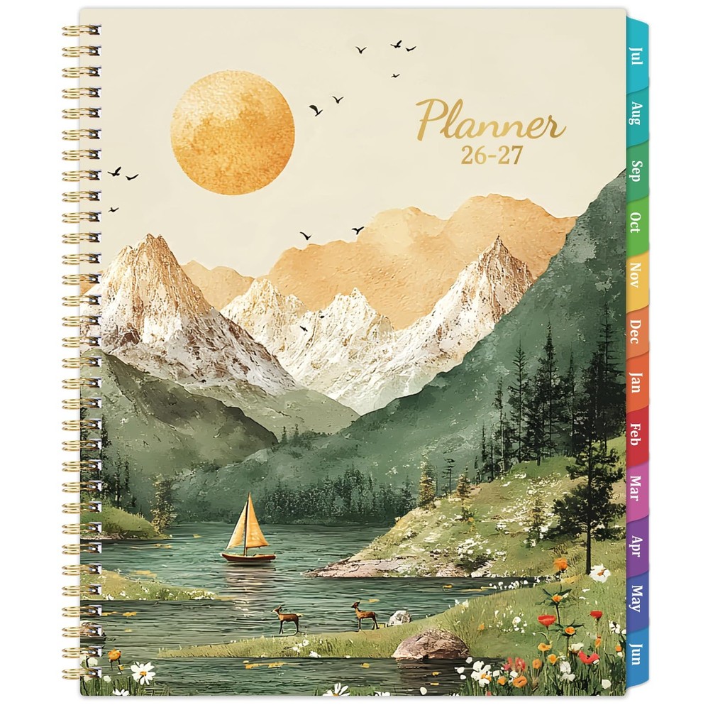20262027 Academic Planner Weekly & Monthly Organizer with Tabs, 8.5×11 Size