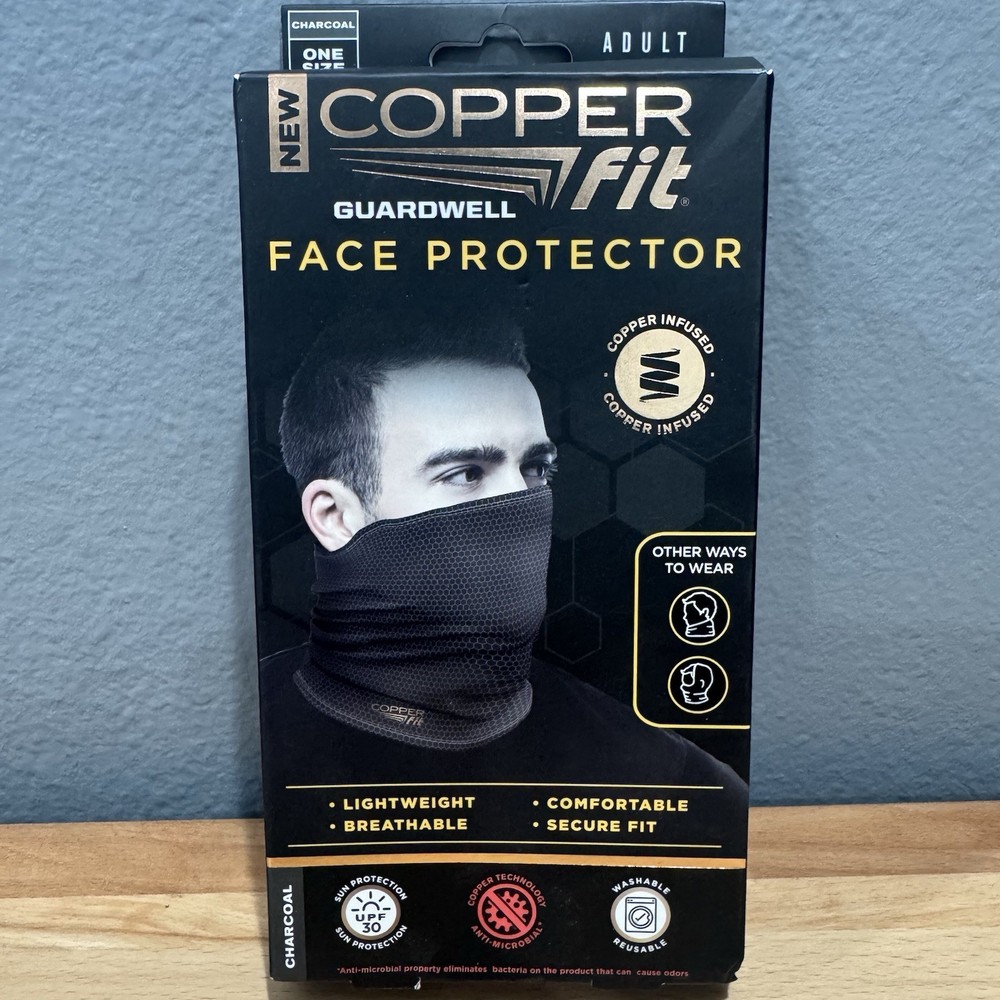 Copper Fit Guardwell Neck Gaiter – Charcoal Adult Unisex