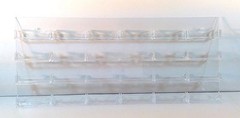 24-Pocket Clear Acrylic Wall-Mount Business Card Holder