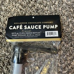 Hollander Chocolate Company NWT Cafe Sauce Pump For 64 FL Oz Bottles