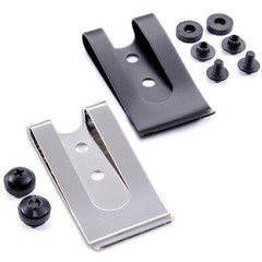 Metal Belt Clips – Model 2 – Holster Belt Clips (w/SPTHA Mounting Hardware)
