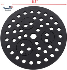 6.5″ Cast Iron Drain Cover with Removable Drain Ports, Garage Drain Cover, Floor