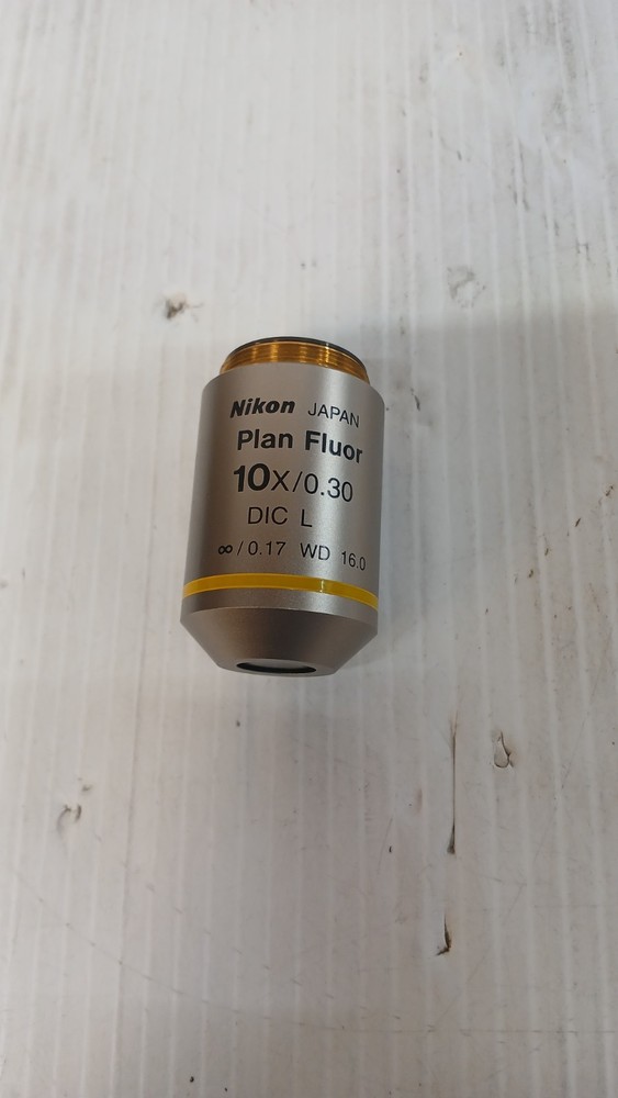 Nikon Plan Fluor 10x Microscope Objective 10x/0.30 DIC L Infinity/0.17 WD 16.0