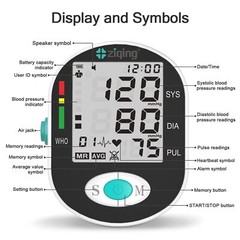 Digital Blood Pressure Monitor Arm BP Large Cuff Pulse Meter Machine & Voice