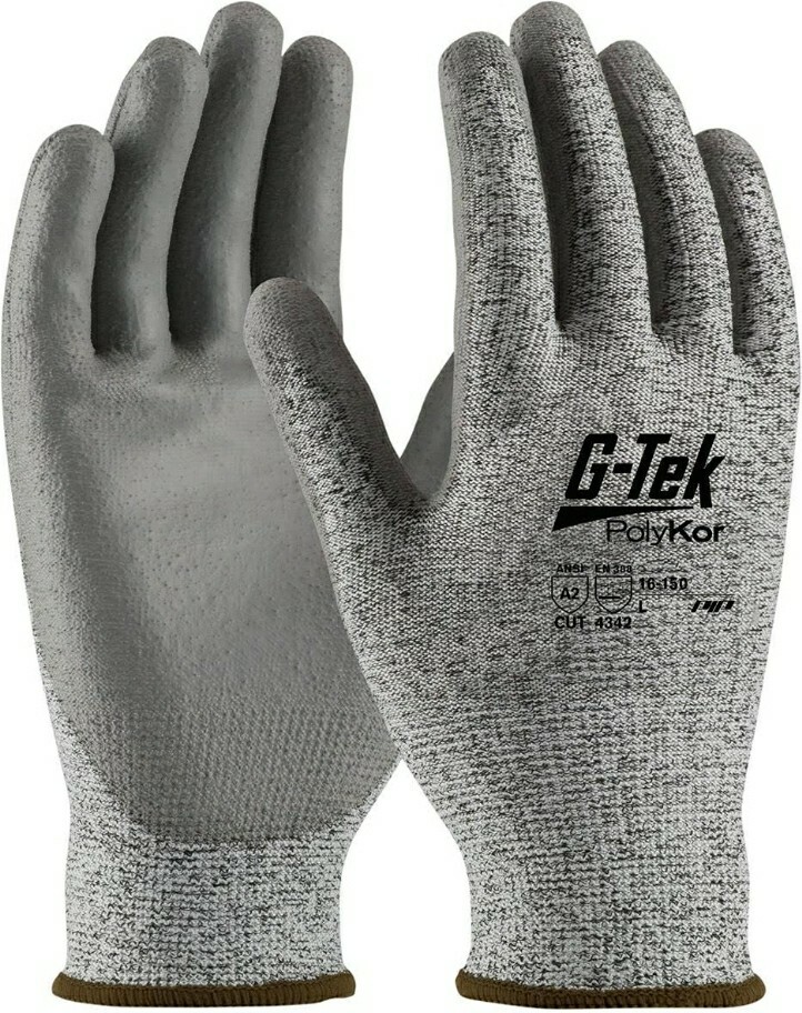 PIP 16-150/Small -G-Tek Polykor Polyurethane Coated Cut-Resistant Gloves