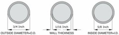 Silicone Tubing, 5/8″ ID x 3/4″ OD – 10 Feet