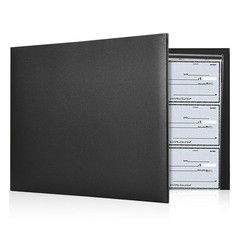 7 Ring Check Binder, 3-On-A-Page Business Checkbook Holder, 500 Checks Capacity