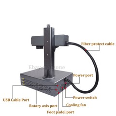 Auto Focus 100W JPT Mopa Fiber Laser Engraver Machine Color Marking Electronic Z