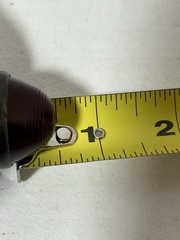 2x Antique Cutler Hammer Red Lens Tail GLASS 1”+ Diam. Rat Rod Vw Bug Bicycle
