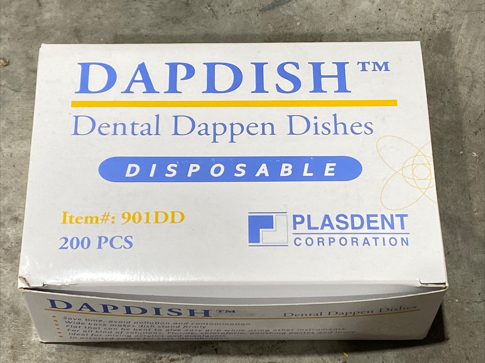 Dapdish 901DD Dental Disposable Dappen Dishes 200 pcs Assorted New