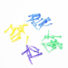 400Pcs Dental Plastic Wedges Concave Design Arc Diastema Wedge End Circular Hole