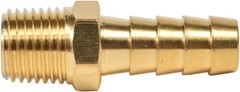 Durable Brass Hose Fitting Set: 2 Pack 3/8″ Barb to 1/4″ NPT Male Pipe