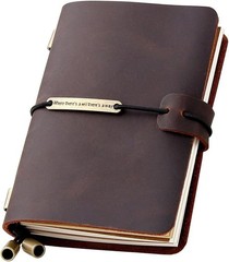 Classic Leather Journal for Writing and Planning 5.2 x 4 Inches Coffee Color