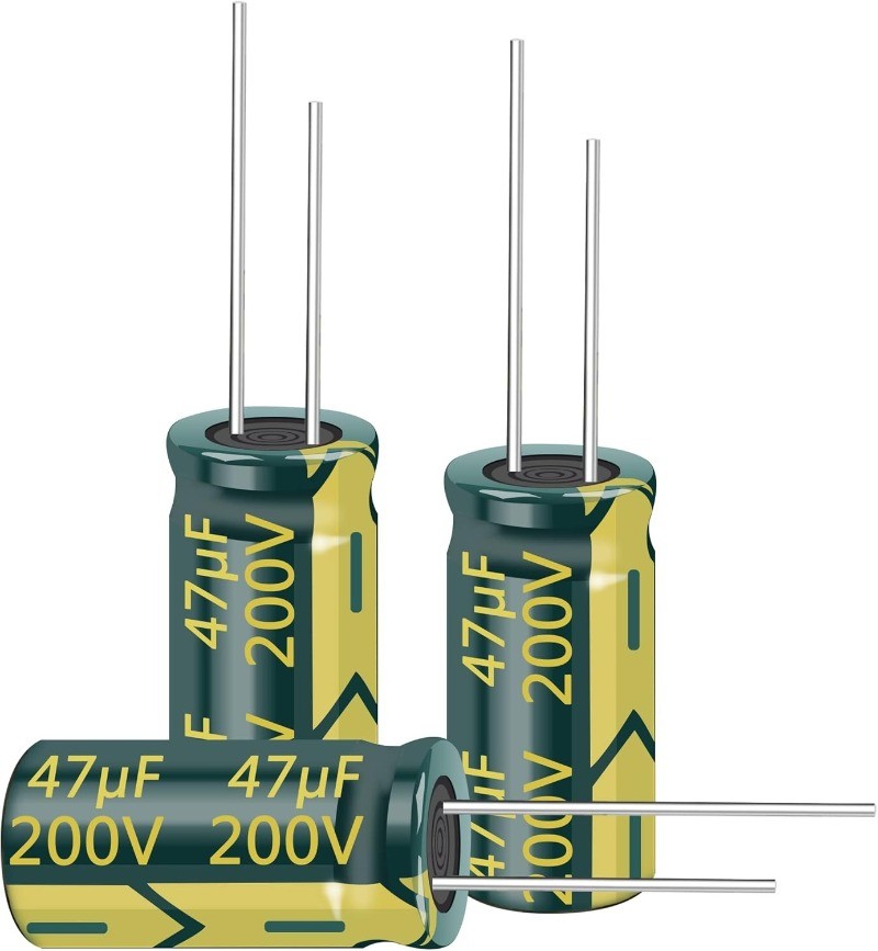 10pcs 200V 47uF 10x20mm High Frequency Aluminum Electrolytic Capacitor TV LCD
