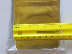 100 Durable Double-Sided Metallic Foil Flat Style Zip Locking Closure Bag 3″x4″