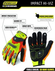 Command Impact Work Gloves; Touch Screen Gloves Conductive Palm and Fingers, …