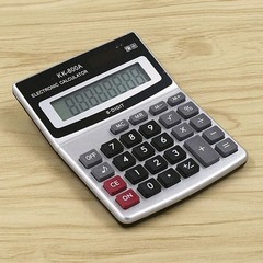 8-Digit Desktop Calculator Standard Function Dual Power Calculator Solar and AA