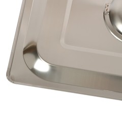 8 Pack 1/2 Size Hotel Pans Steam Table Pan 4″ Deep Stainless Steel with Lid
