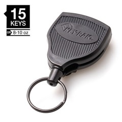 S48K by Key-Bak – Super 48 Heavy Duty Retractable Key Reel with Kevlar Cord