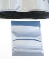 5 1/2″ 7 1/2″ Anti Static Bag ESD Metal Silver Resealable Zip Lock 25 50 100 PCS