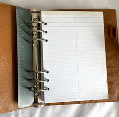 Filofax Norfolk A5 Leather Organizer Almond Brown Day Planner 6 Ring 9.4″ x 8.5″