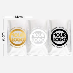 Custom Print Bag Flat Mylar Foil Heat-Sealable Custom Print Pouch 5.5×7.75″