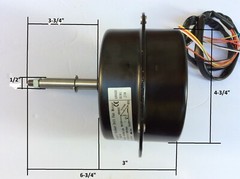 50 WATT MINI SPLIT CONDENSER FAN MOTOR 220V/50-60Hz-1/2″ SHAFT DIAMETER