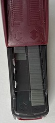 Swingline Stapler with Cushion Base Burgundy / Gray Storage in Base Model 8280x