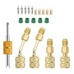 R410A Adapter 5/16″ Female SAE to 1/4″ Male Flare For Vacuum Pump Connection