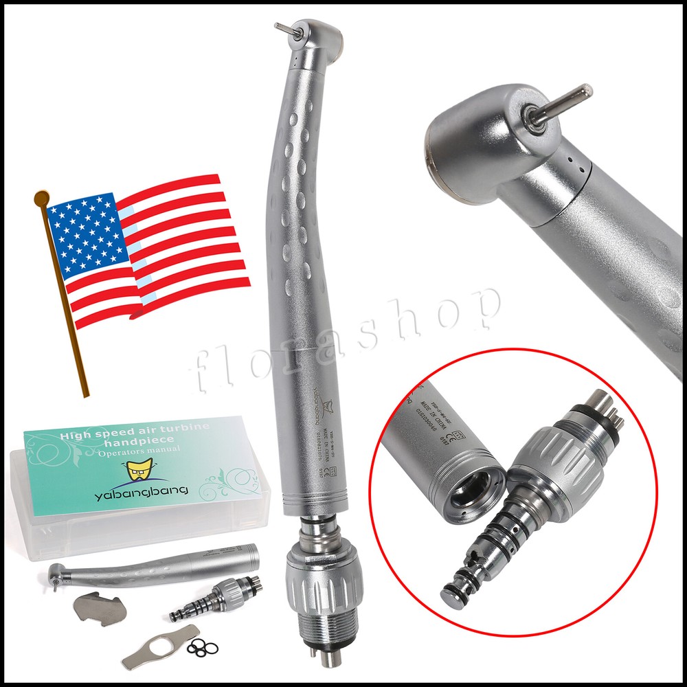 KAV Style Dental High Speed Handpiece with 4 Hole Quick Coupler 360° Swivel