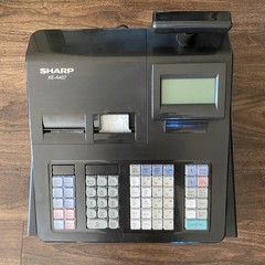 Sharp XE-A407 Cash Register POS System with Drawer, Display, And Key TESTED